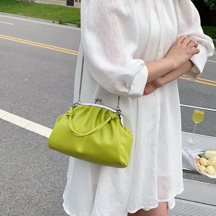 Sac à Main de Luxe en Cuir Souple pour Femme, Bandoulière, Tendance, Été
