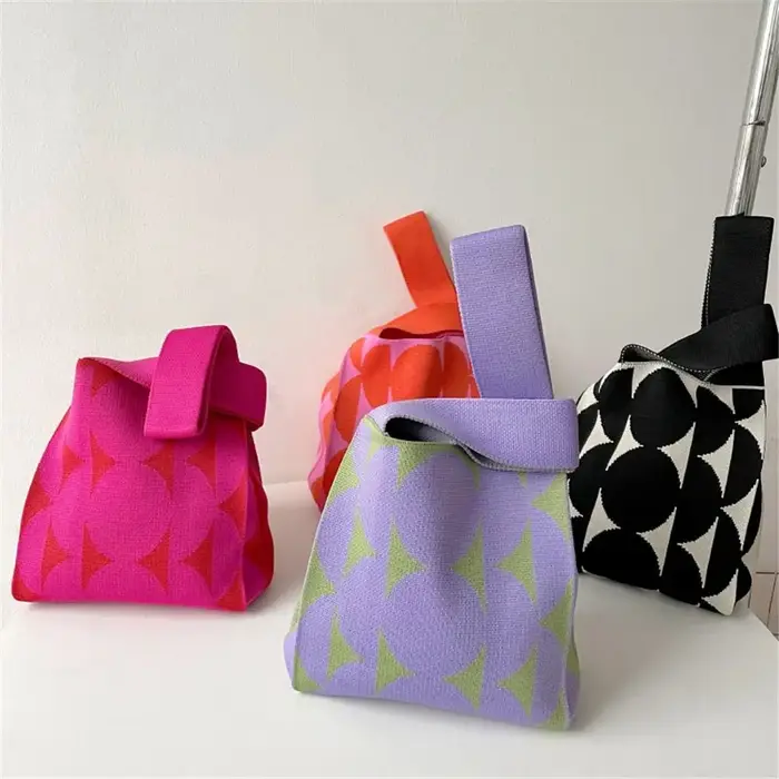 Mini sac à main en tricot pour filles et femmes
