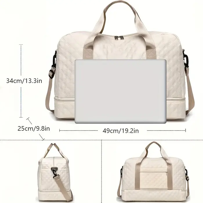 Sac polochon de luxe – Élégant et durable avec séparateur étanche