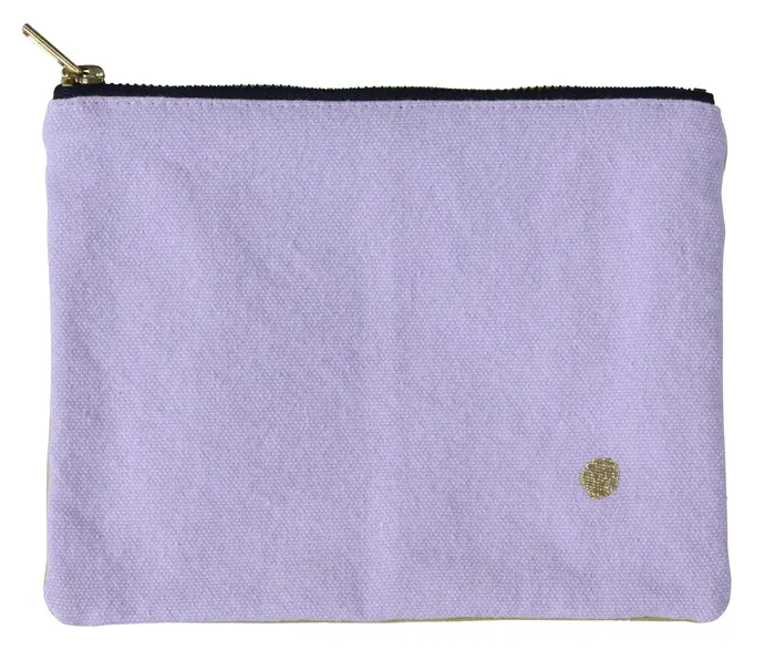 Pochette Tricolo Lilas ananas M 14 x 19 x 1