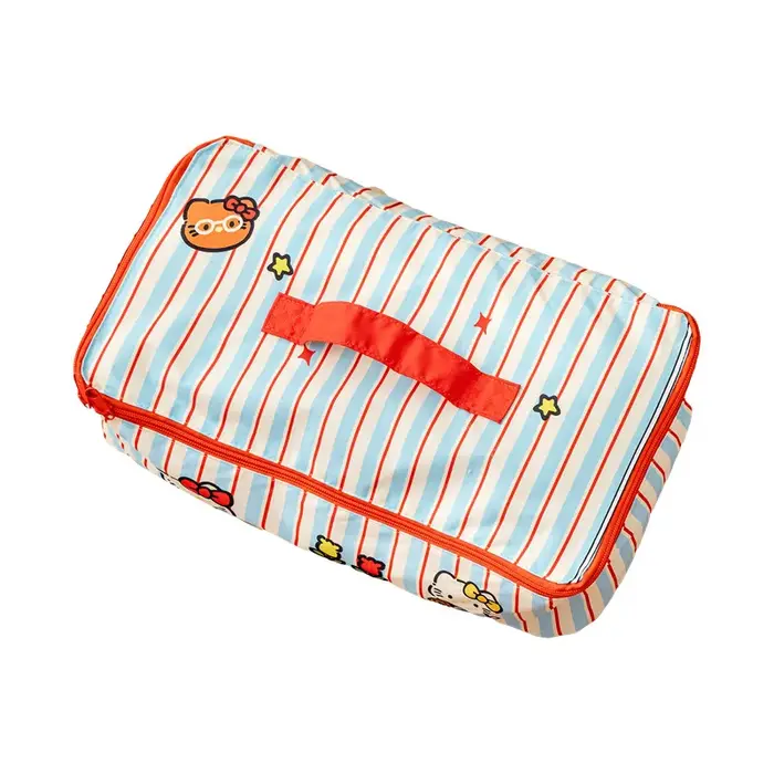 Nouveaux sacs de rangement de voyage rayés Kt 2026, organisateurs de valise étanches pour vêtements, sous-vêtements, chaussures, cadeau