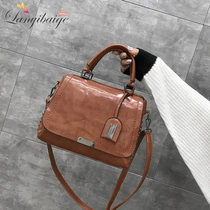 Nouveau Sac à Main de Luxe Vintage de Créateur pour Femme 2026 – Sac Fourre-tout Messager Bandoulière en Cuir Souple de Marque