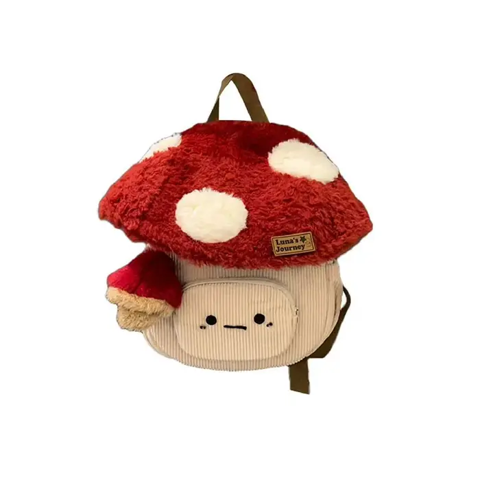 Mode dessin animé champignon sacs à dos pour femmes nouveau automne hiver