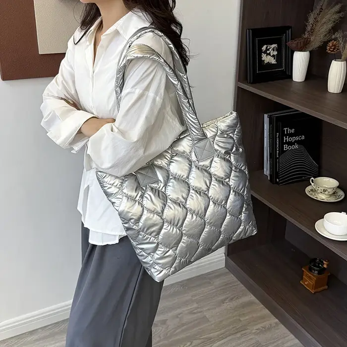 Sac de luxe noir argent