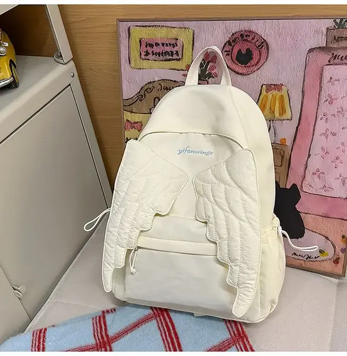 Sac à dos en nylon Sweet Wings pour femmes