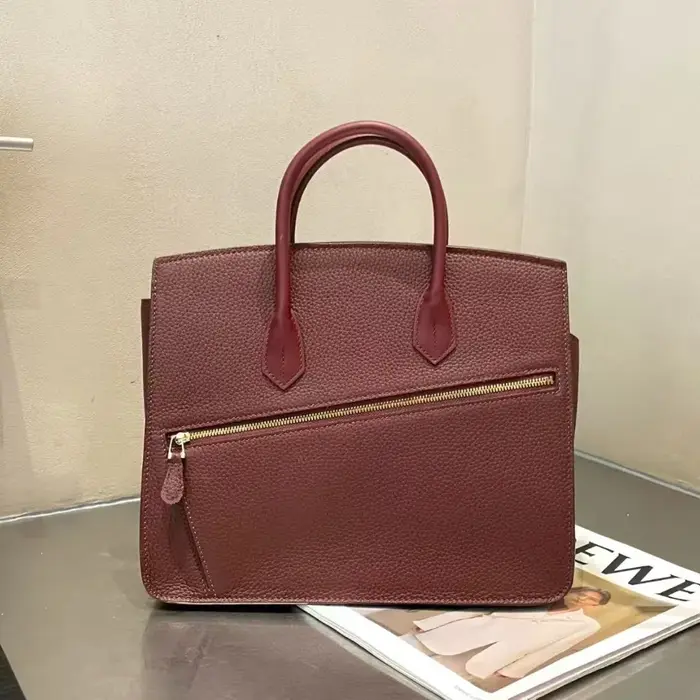 Sac à main de luxe léger pour femme en cuir de vachette première couche, grande capacité, forme irré