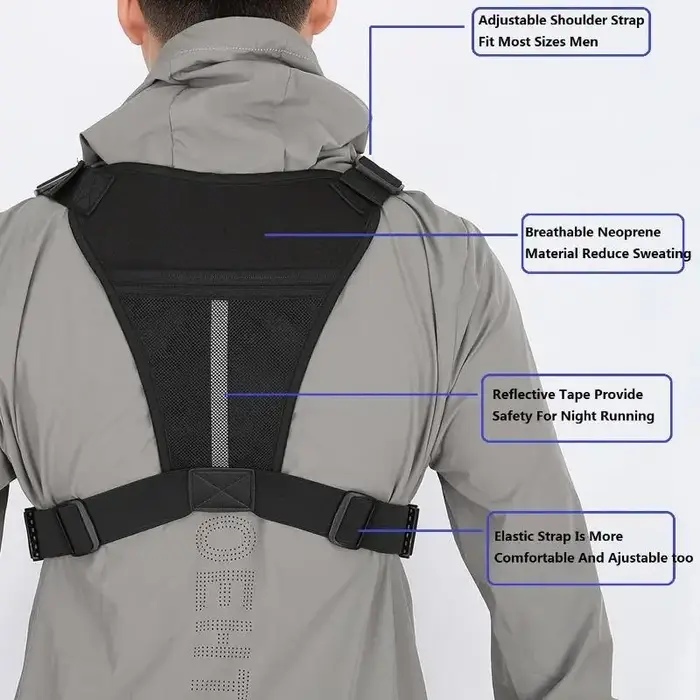 Sac de poitrine tactique d'extérieur unisexe pour la course à pied