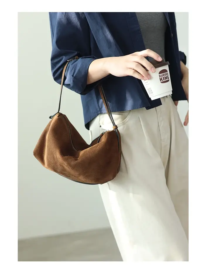 Sacs à bandoulière vintage en cuir véritable pour femmes