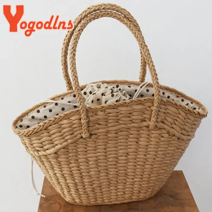 Sac à main tissé en rotin pour femmes