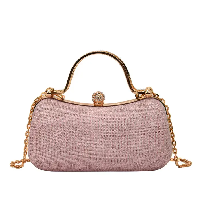 1pc nouvelle mode chaîne sac à main Banquet sac épaule en bandoulière petit sac Unique sac à main or