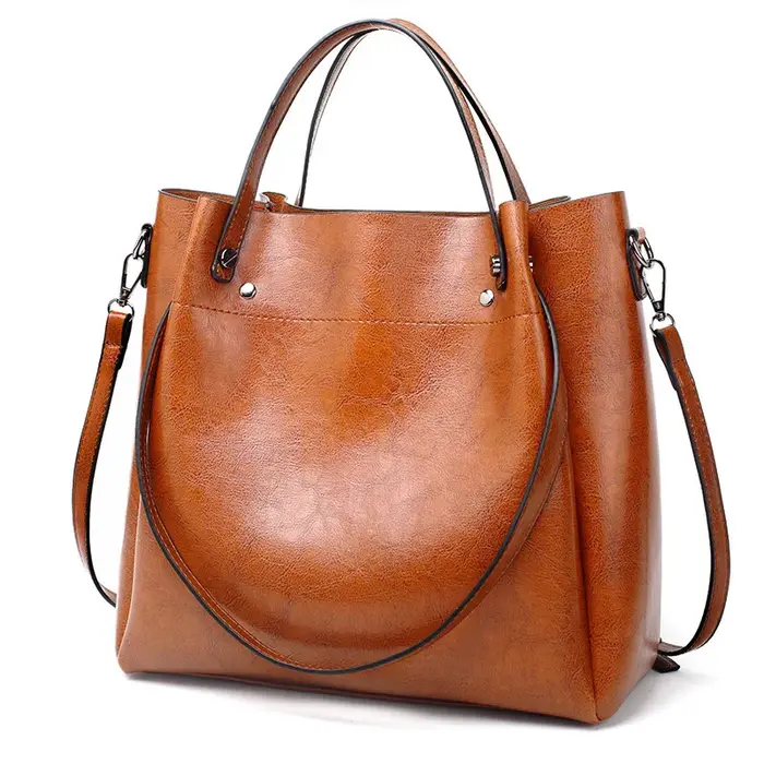 Sac à main seau pour femmes, sac à bandoulière décontracté de grande capacité pour dames, sac de tra
