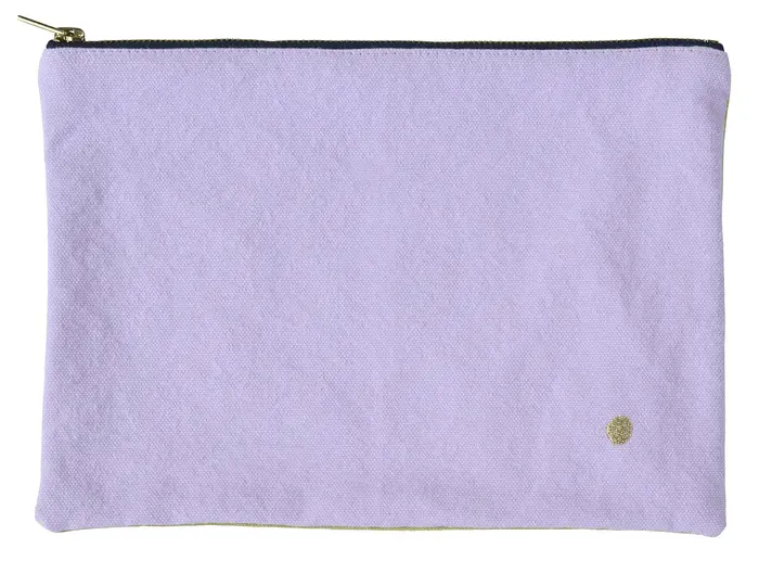 Pochette Tricolo Lilas ananas L 19 x 28 x 1