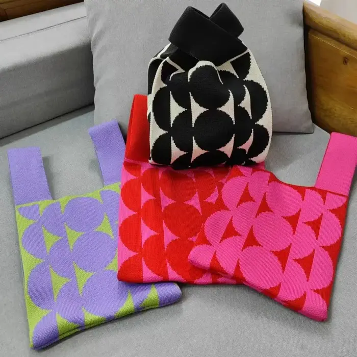 Mini sac à main en tricot pour filles et femmes