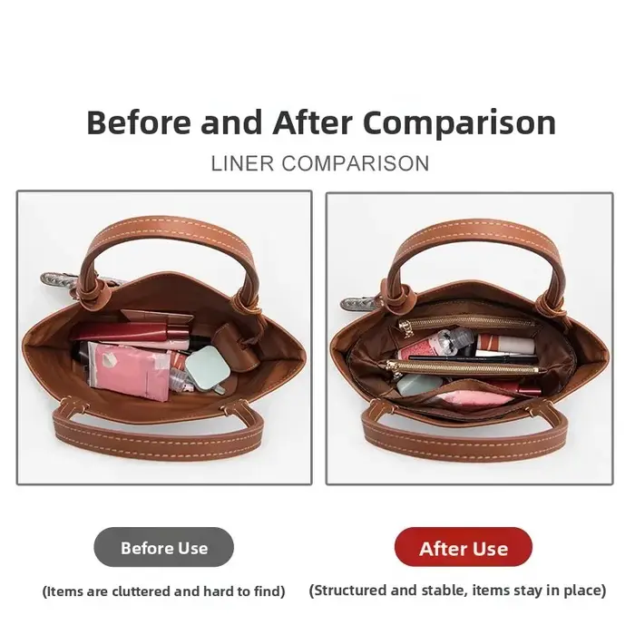 Mini sac fourre-tout avec doublure intérieure