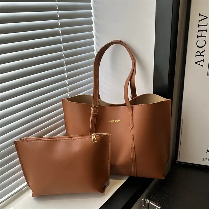 Sac pour femme grande capacité sacs fourre-tout en cuir souple décontracté polyvalent sac à main à b