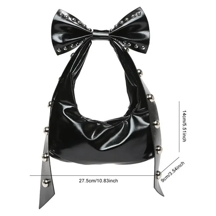 Sac à main clouté en cuir PU pour femme