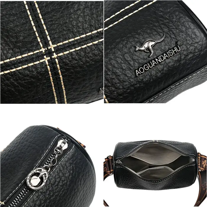 Sacs à main en cuir véritable à motif de pierre pour femmes