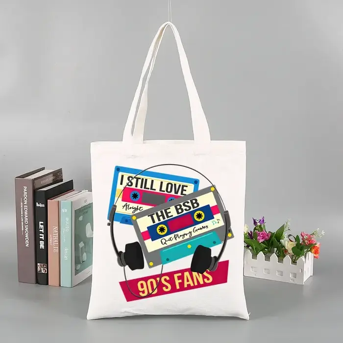 Sac fourre-tout en toile imprimée Ulzzang