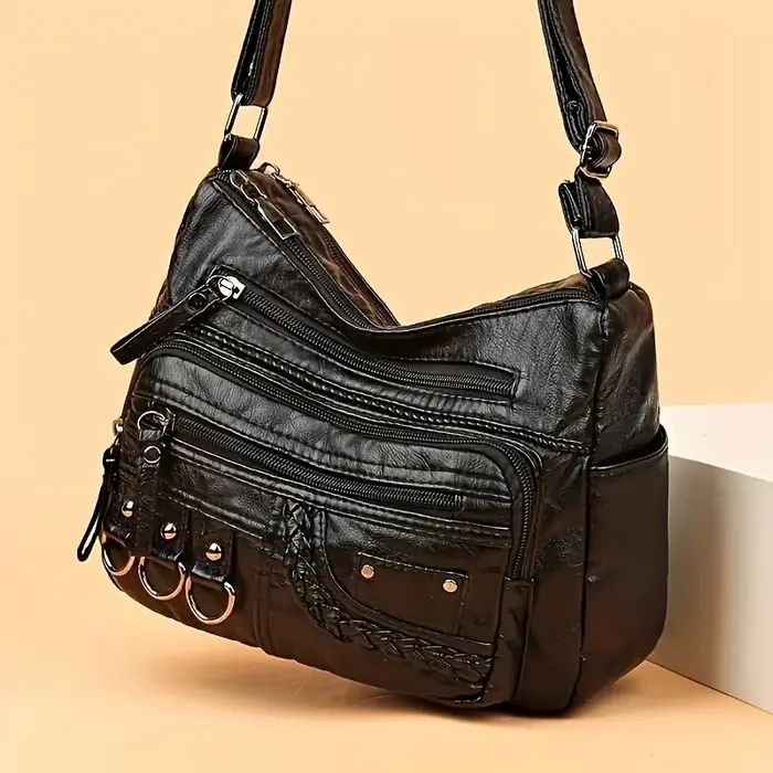 Sac à bandoulière en PU vintage