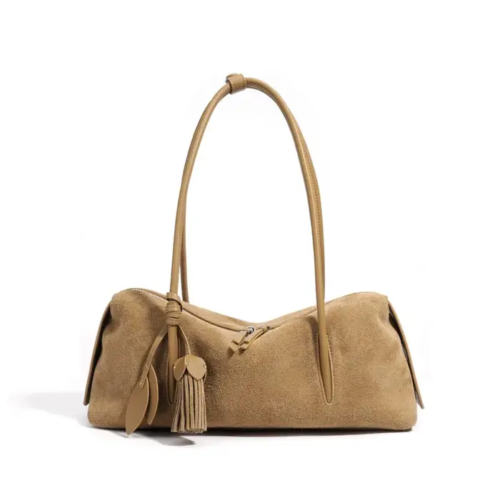 Sac à main de luxe en daim et cuir de vache pour femmes