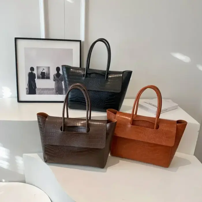Sac à main de luxe motif Crocodile pour femmes