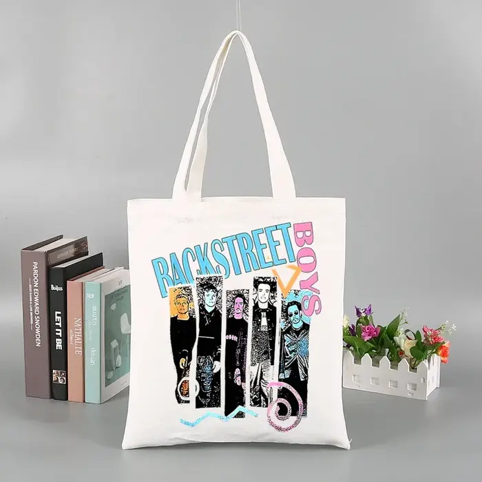Sac fourre-tout en toile imprimée Ulzzang