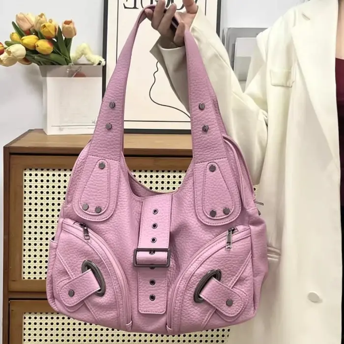 Sac fourre-tout rose Harajuku Vintage pour femmes