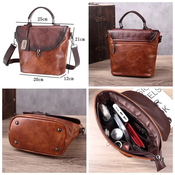 Sac Seau Femme 2026 Nouveaux Sacs de Luxe Designers Vintage en Similicuir Sac à Main Marron Marine Bolsos Mujer Sac