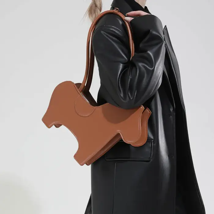 Sac à bandoulière à motif zèbre en cuir PU
