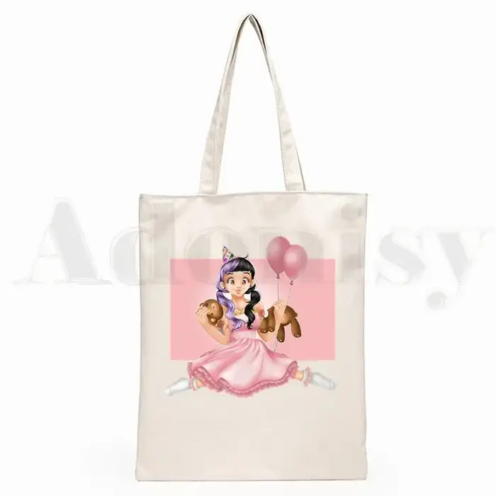 Cry Baby Melanie Martinez Design esthétique épaule femmes femme pliable toile sac à bandoulière