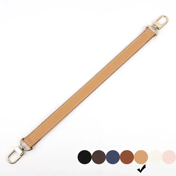 Sangle d'épaule courte de luxe en cuir véritable, sangle de poignée de sac à main de haute qualité,