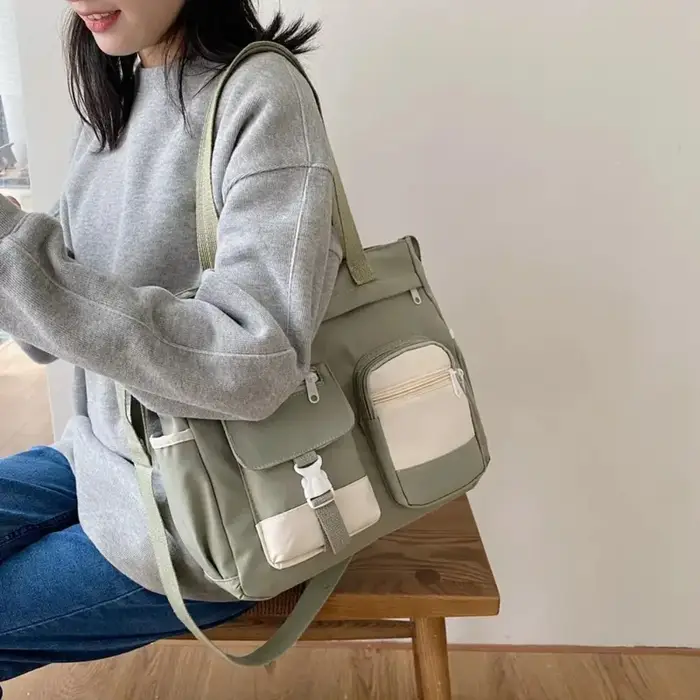 Sac fourre-tout décontracté en toile de Nylon