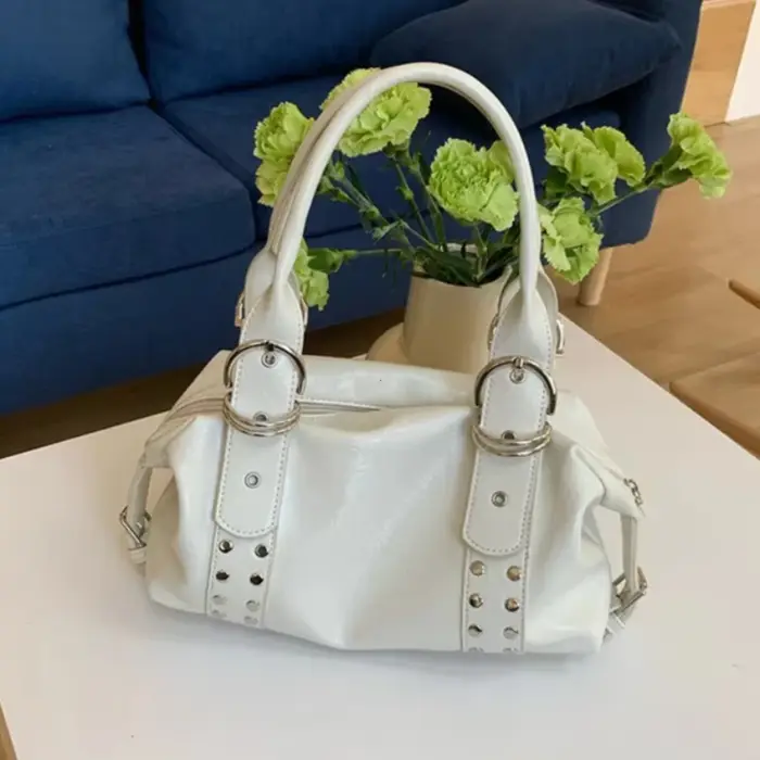 Sac à bandoulière tendance pour femme en cuir PU