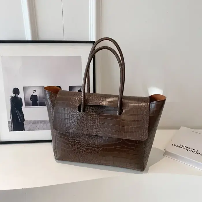 Sac à main de luxe motif Crocodile pour femmes