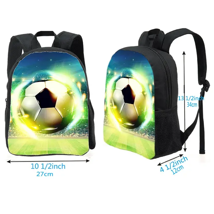 Sac à dos à motif football pour la maternelle