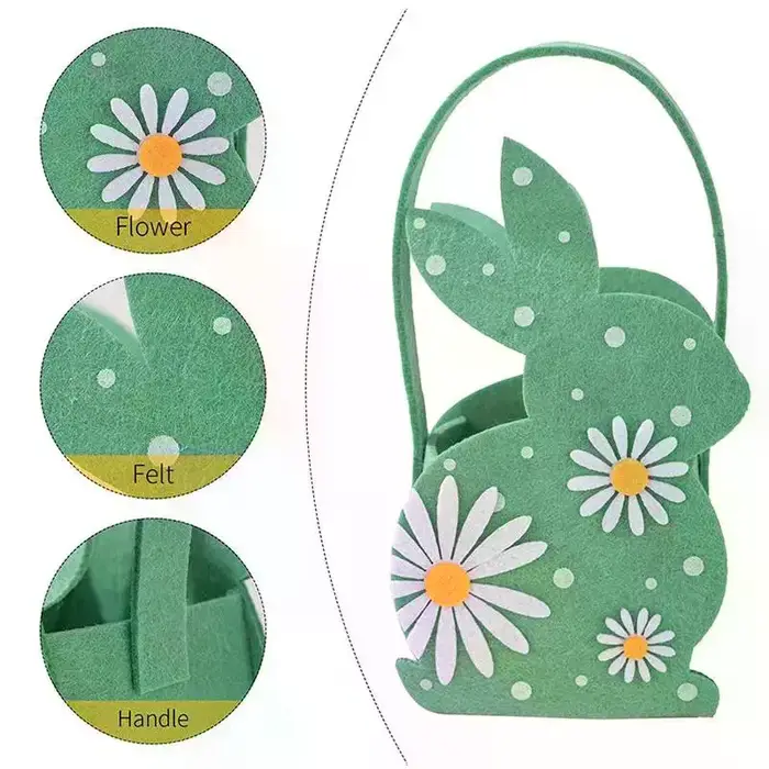 Sac fourre-tout en feutre doux pour bonbons
