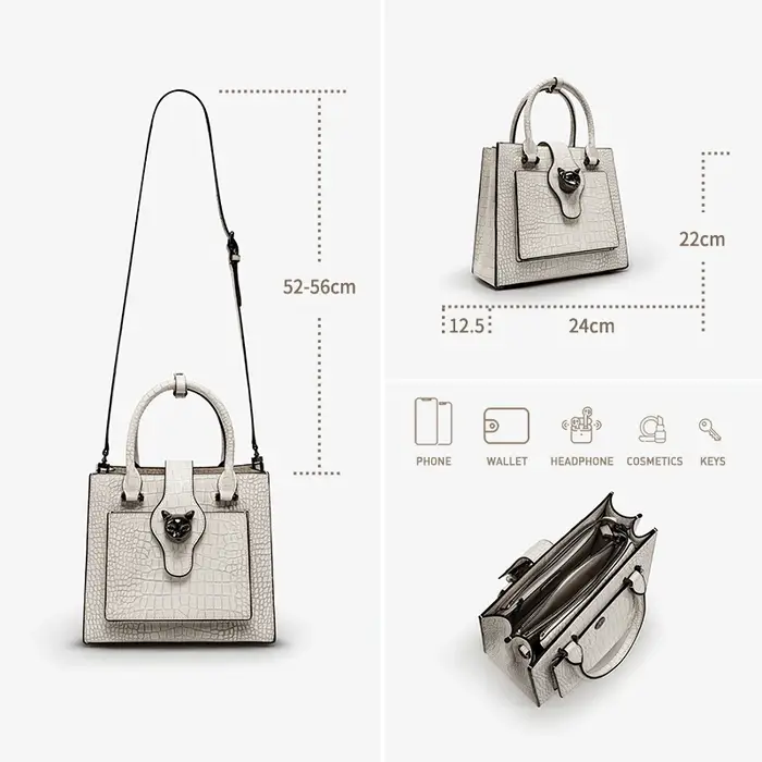 WOALGABAGS-Sacoche en cuir véritable pour femme, marque de créateur de luxe, sac à bandoulière pour