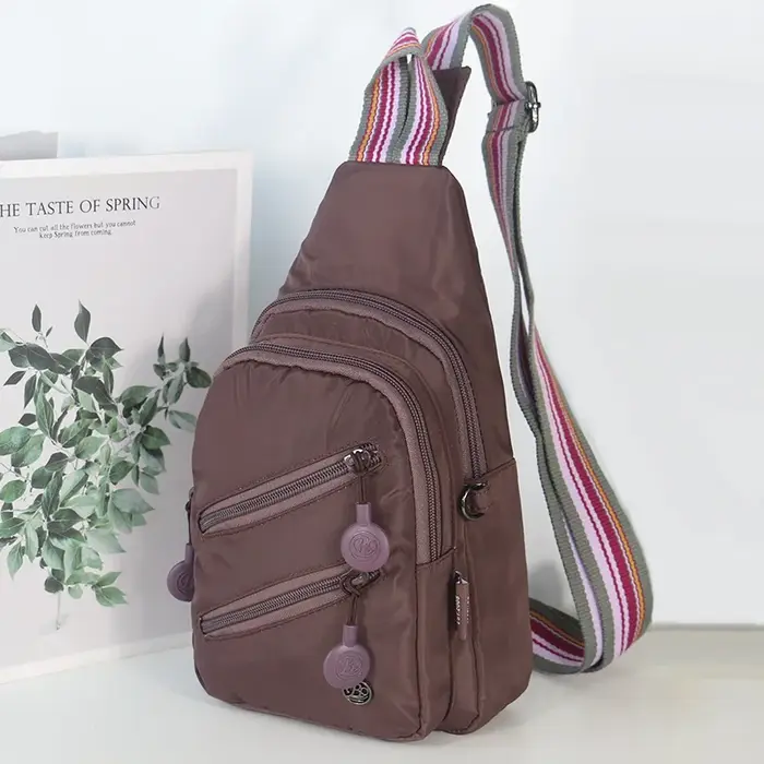 Sac à bandoulière multi-poches pour femmes