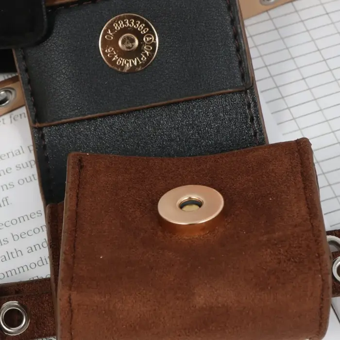 2026 Mini sacs banane pour filles en cuir PU suédé