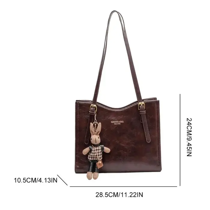 Sac à bandoulière vintage pour femme avec pendentif