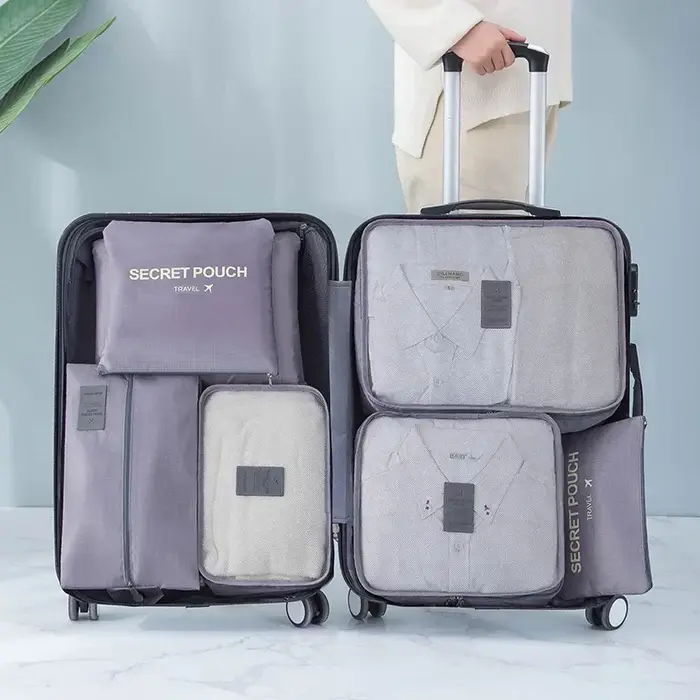 Organisateur de voyage sacs de rangement valises de voyage portables organisateur sac de voyage pour femmes organisateur de bagages vêtements chaussures sac