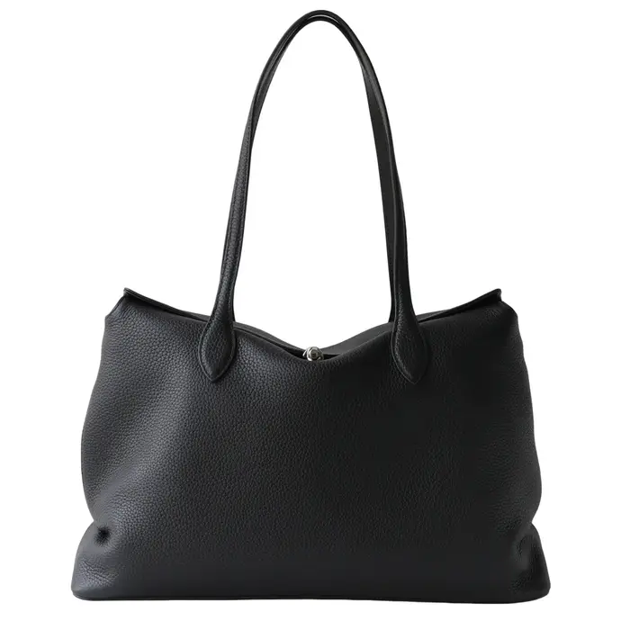 Sac fourre-tout en cuir véritable Spring - Sac à bandoulière en cuir de vachette grande capacité, pl