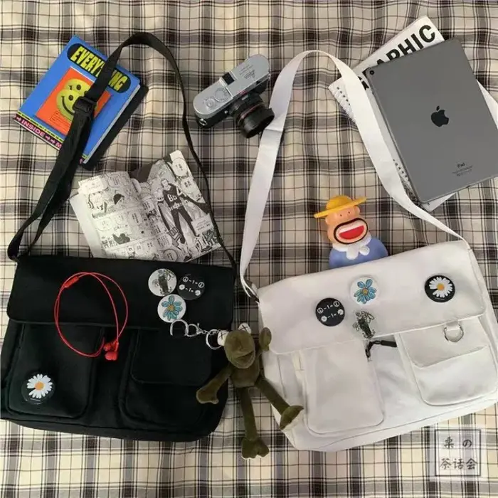 Sac à bandoulière en toile pour femmes