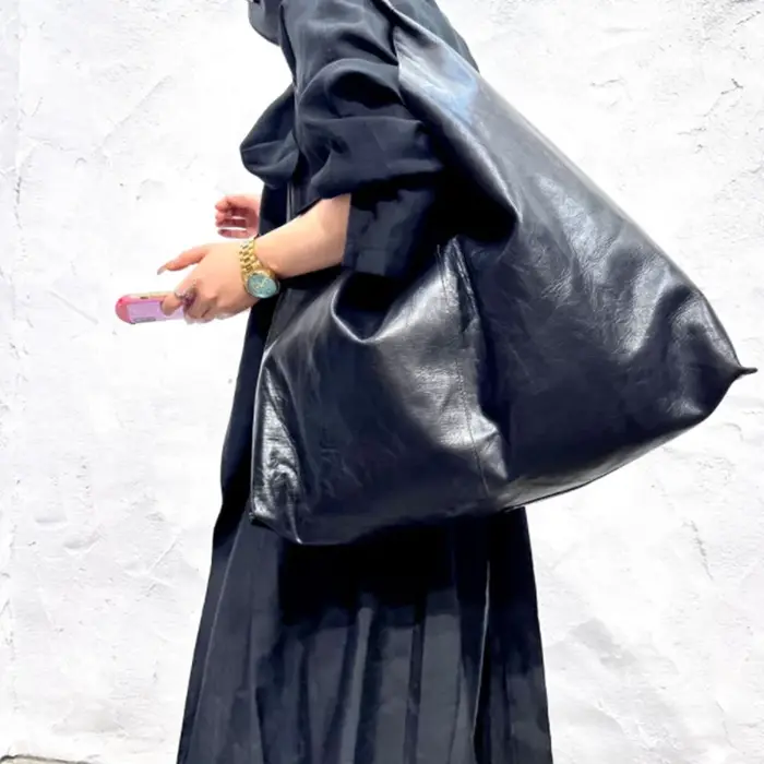 Sac à bandoulière en cuir véritable pour femme, fourre-tout en peau de vache 100% naturelle, Vintage