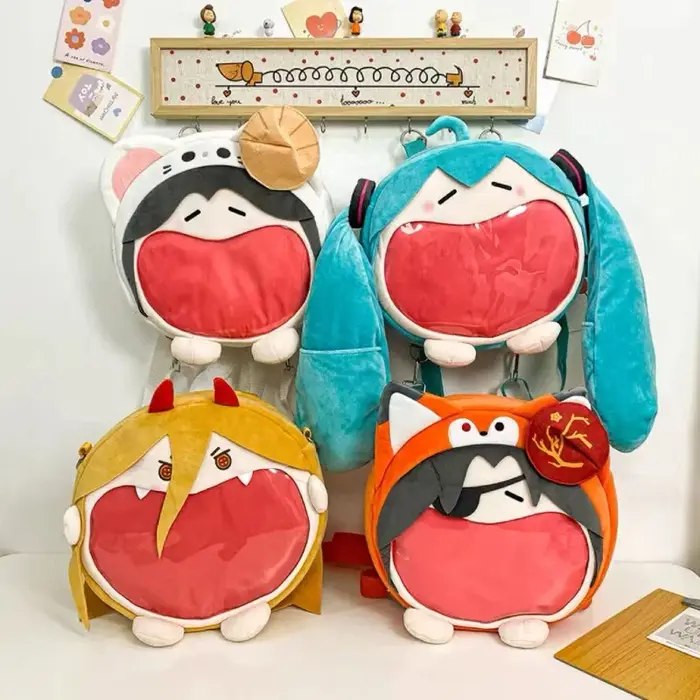 Sac à Dos en Peluche Dessin Animé Japonais Y2k