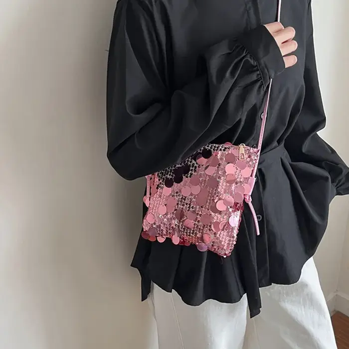 Sac à bandoulière à paillettes