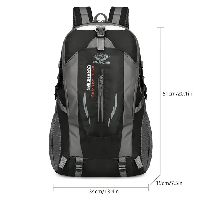 Sac de randonnée étanche extérieur, grande capacité, 40L