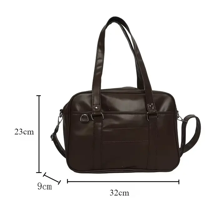 Style japonais JK sac femmes lycéen uniforme sac en cuir PU sac à bandoulière
