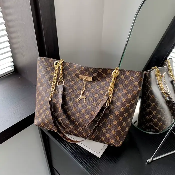 Nouveau sac à main presbytie Texture cuir souple grande capacité fourre-tout femmes sac avec accesso