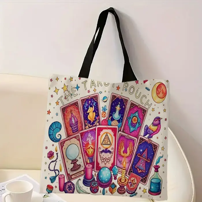La pochette de Tarot sac à main vibrant sac fourre-tout décoratif sac à bandoulière à usage quotidien décontracté
